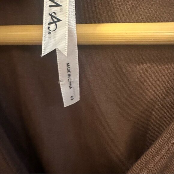 Soma Fairycore Earthcore Brown Flowy Maxi Dress Empire Waist Size S - Picture 10 of 14